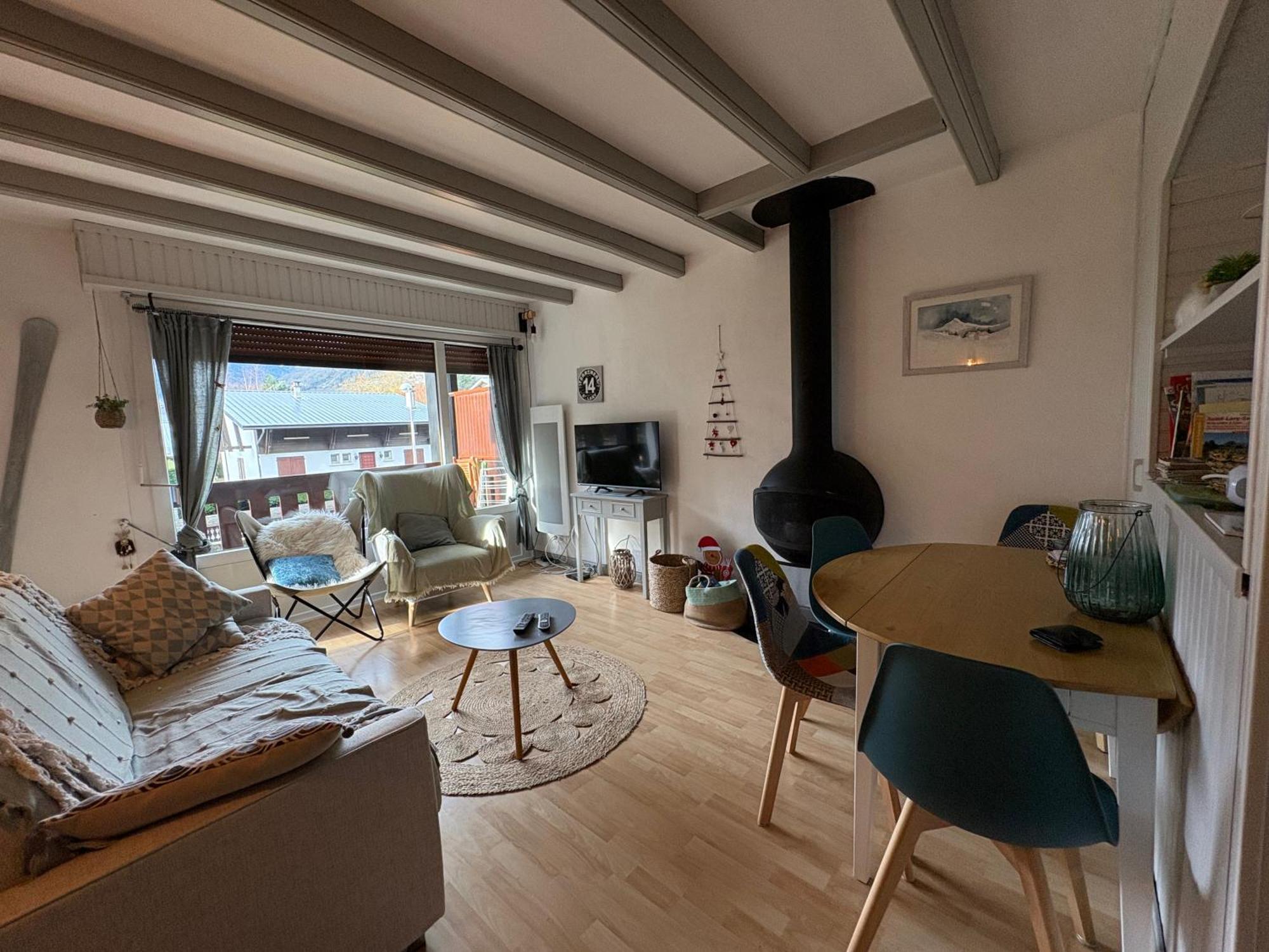 T2 Centre Village - Proximite Telecabine - Vue Montagne Plein Sud - Terrasse Couverte - Balcon - Chambre 1 Lit Double En 160 - Salon 1 Canape Convertible En 140 - Cuisine Separee サン・ラリー・スラン エクステリア 写真